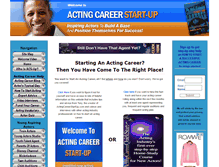 Tablet Screenshot of actingcareerstartup.com